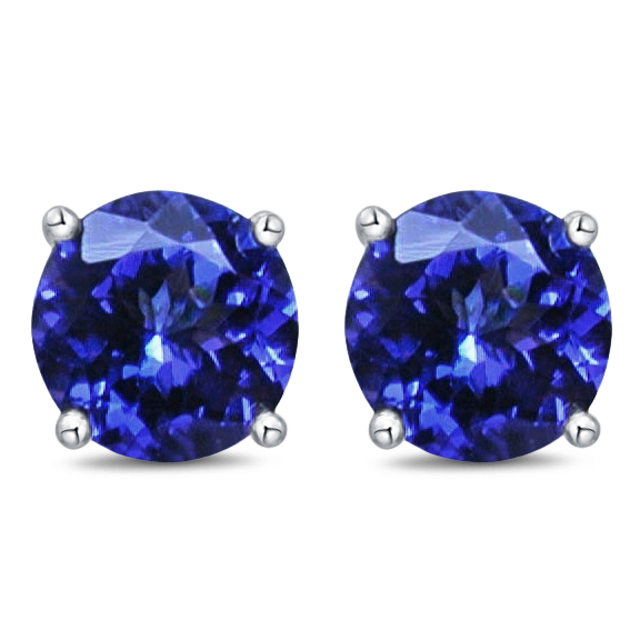 14KY TANZANITE ROUND PENDANT