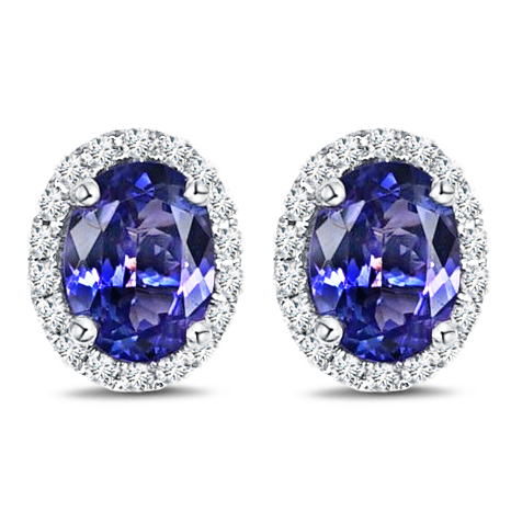 14KY TANZANITE ROUND PENDANT